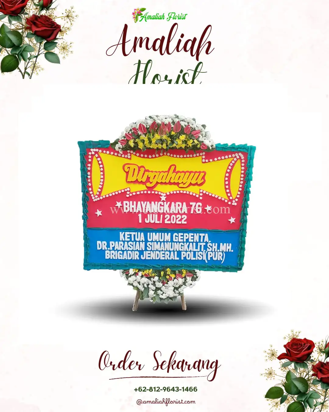 Papan Bunga HUT Ulang Tahun Seunagan